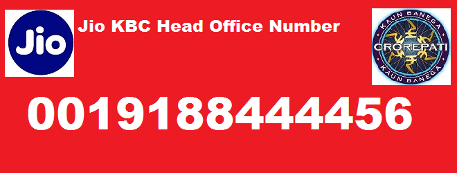 Jio KBC Head Office Number