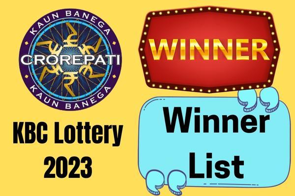 KBC Lottery Winner List 2023