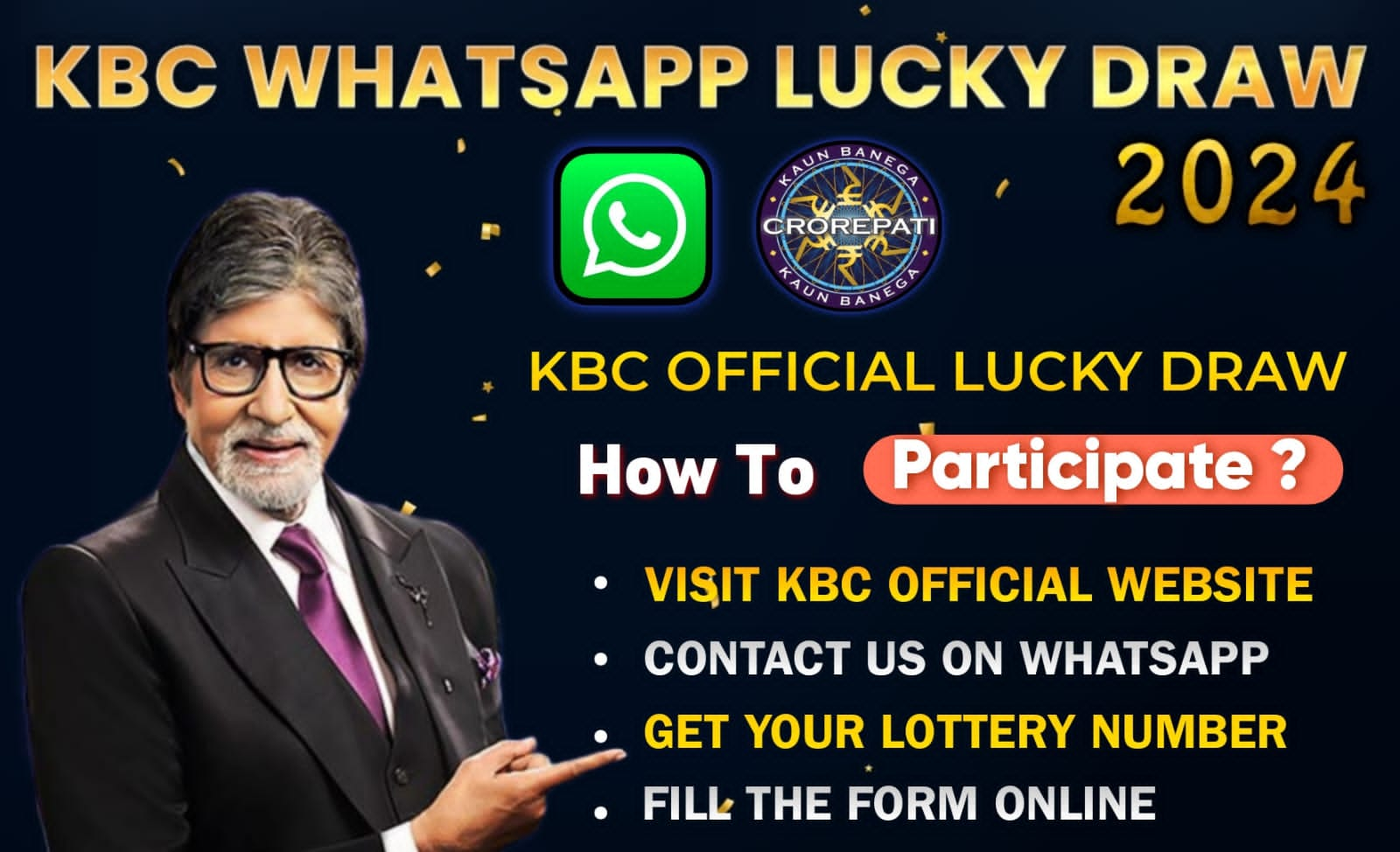 KBC All India Sim Card Lucky Draw Competition 2024